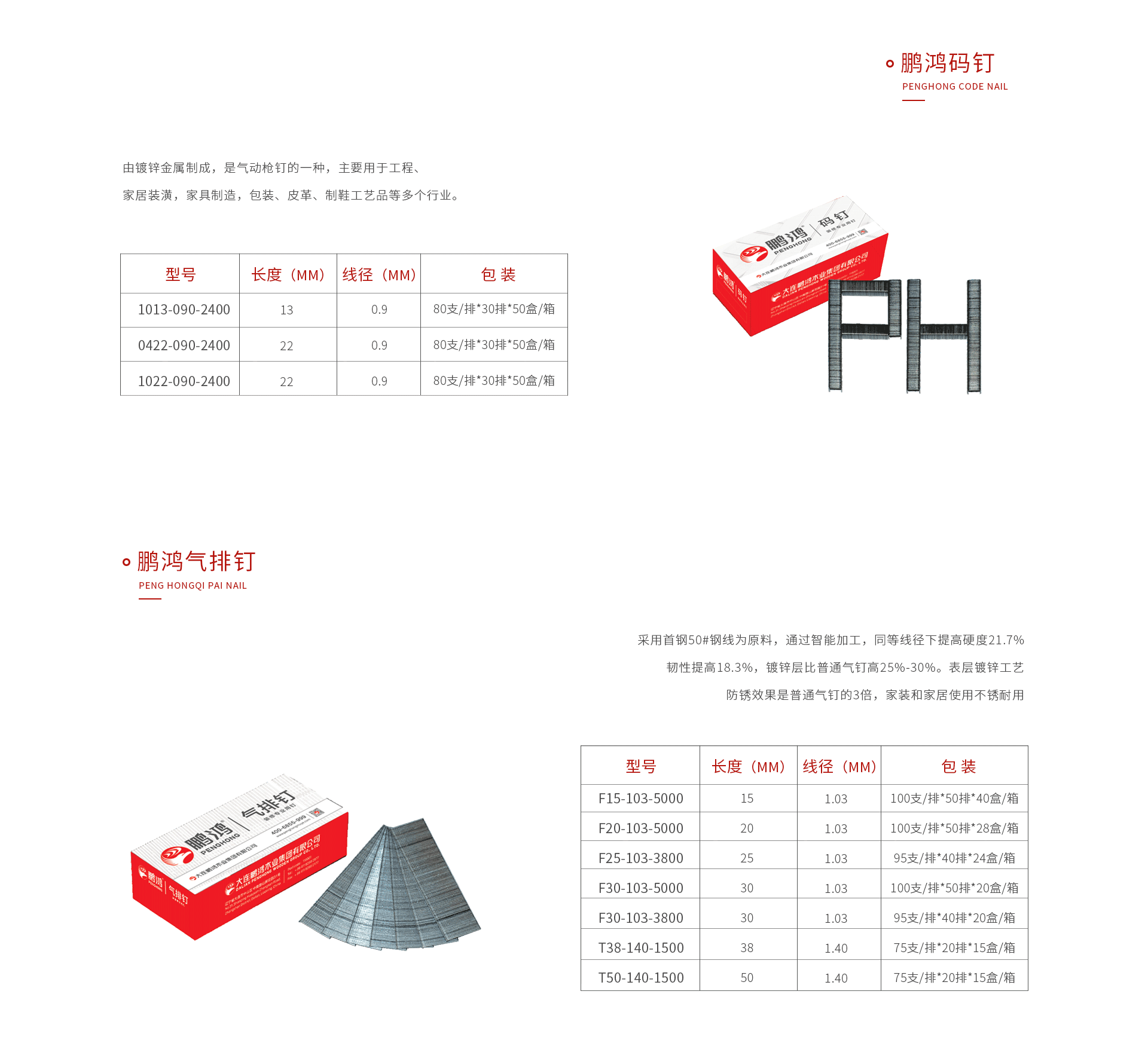 鹏鸿码钉气排钉