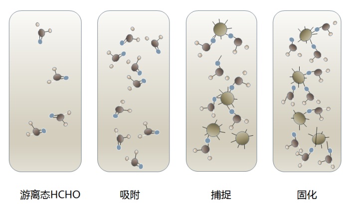 石膏板净化原理示意图